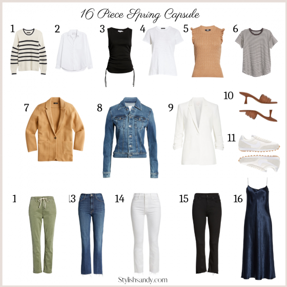 Spring 2022 Capsule Wardrobe - What To Wear This Season! - Stylish Sandy
