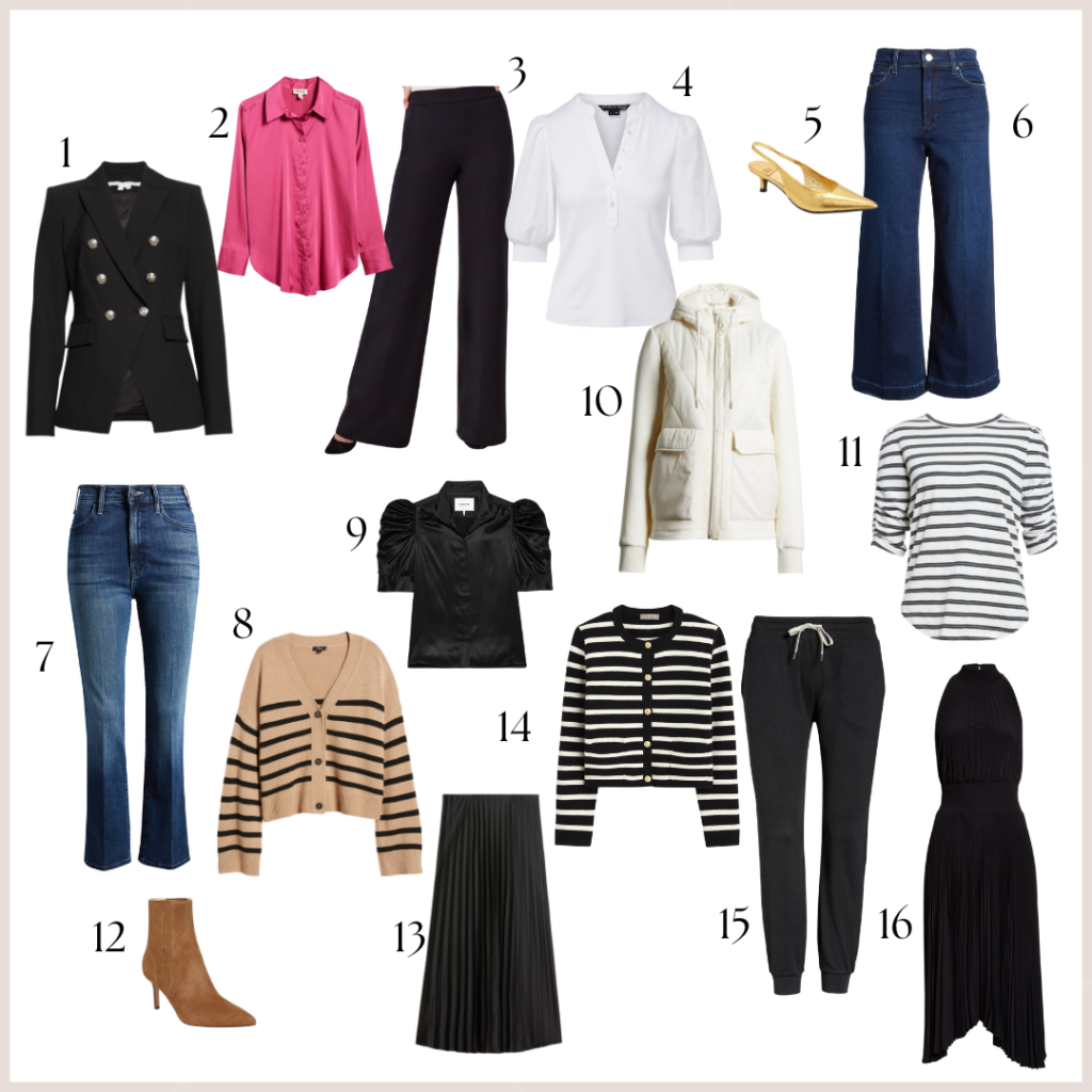 2023 Fashion Roundup: Your fashion favorites - including stripe tops, sweaters, joggers, jeans, boots and slingbacks.