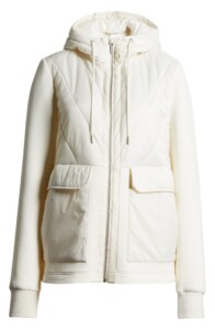 Ivory, Zella Hybrid Puffer Jacket.