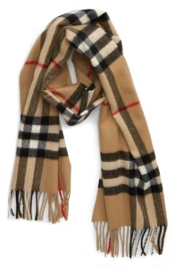 Giant check Burberry scarf