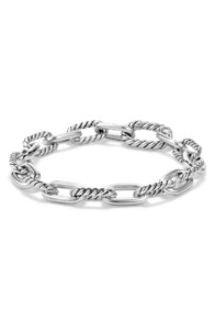 Silver link bracelet by David Yuman
