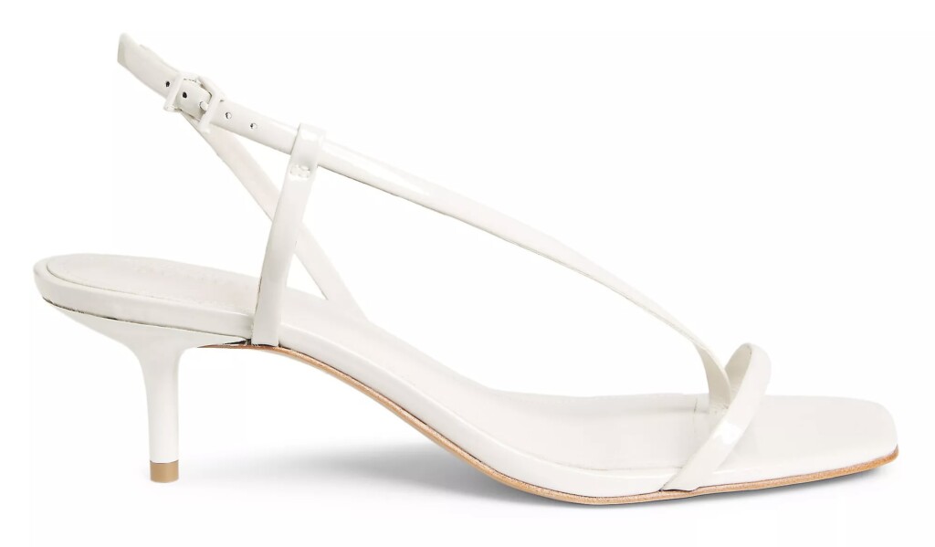 Schutz Heloise 63MM Patent Leather Slingback Sandals