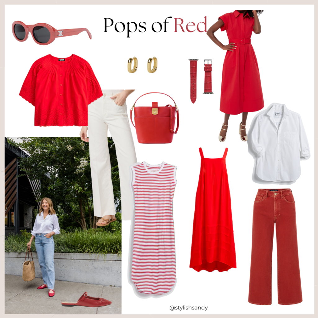 Pops of red