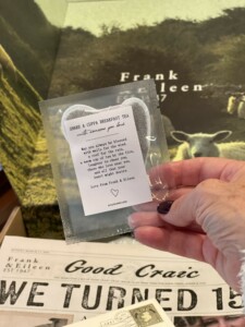 tea bag included in every Frank & Eileen box