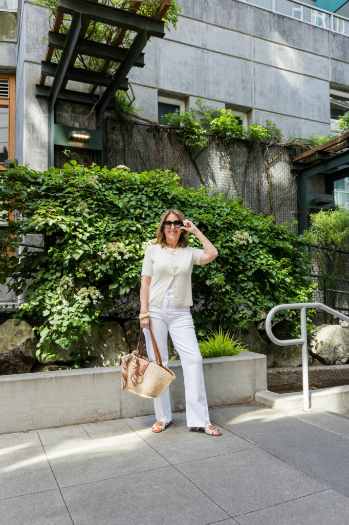 jeans and sandals