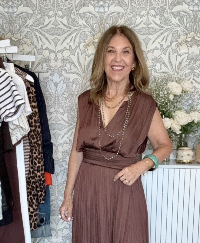 Nordstrom maxi dress in chocolate brown