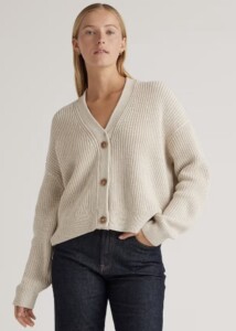 Quince fisherman cardigan