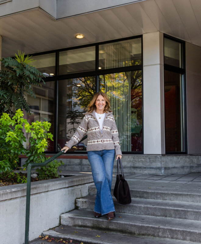Tuckernuck Fair Isle striped cardigan