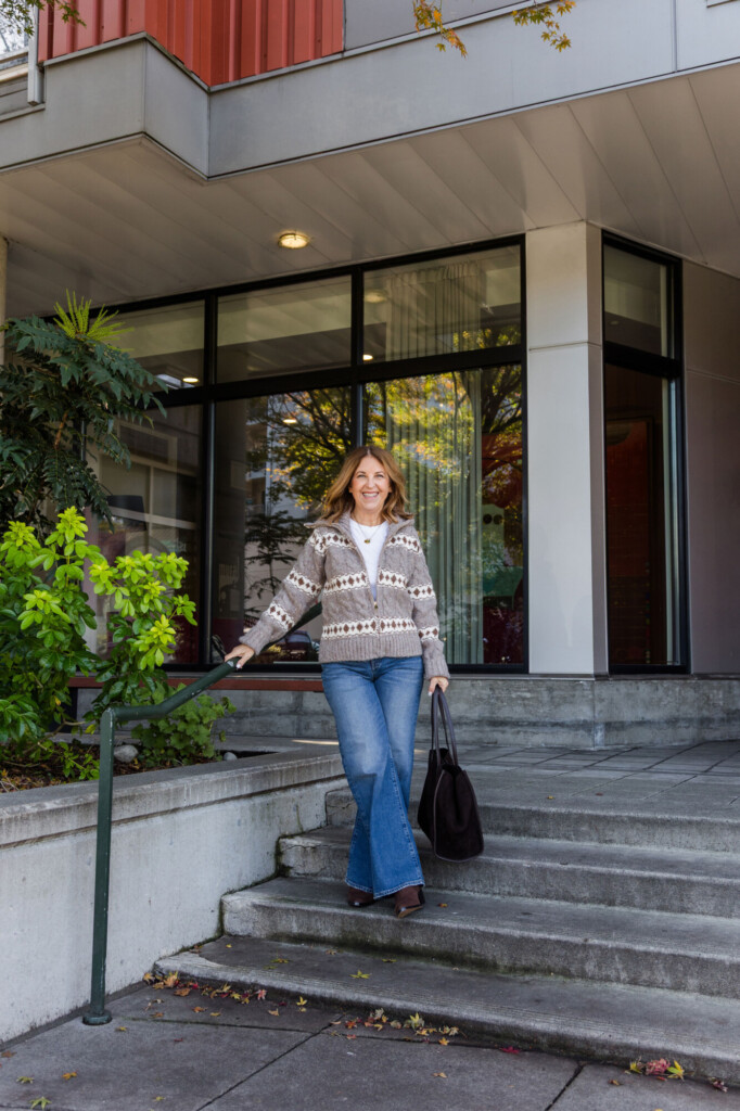 Tuckernuck Fair Isle striped cardigan