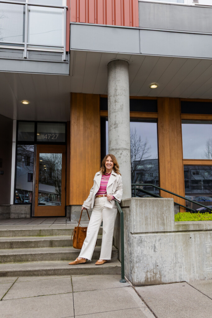 Paige Anessa jeans, Pistola top, Nordsatrom jacket, Tory burch bag, madewell flats